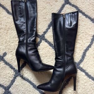 Scala black stiletto boots